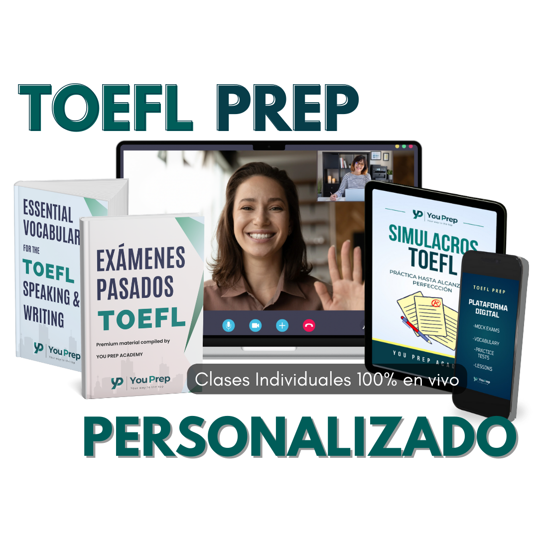 Preparación TOEFL en línea con clases individuales y materiales especializados. Mejora tu puntuación.